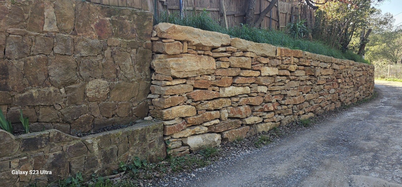 visite 2 ans après sur les travaux d'une créations d'un mur enrochement à Six Fours Les Plages