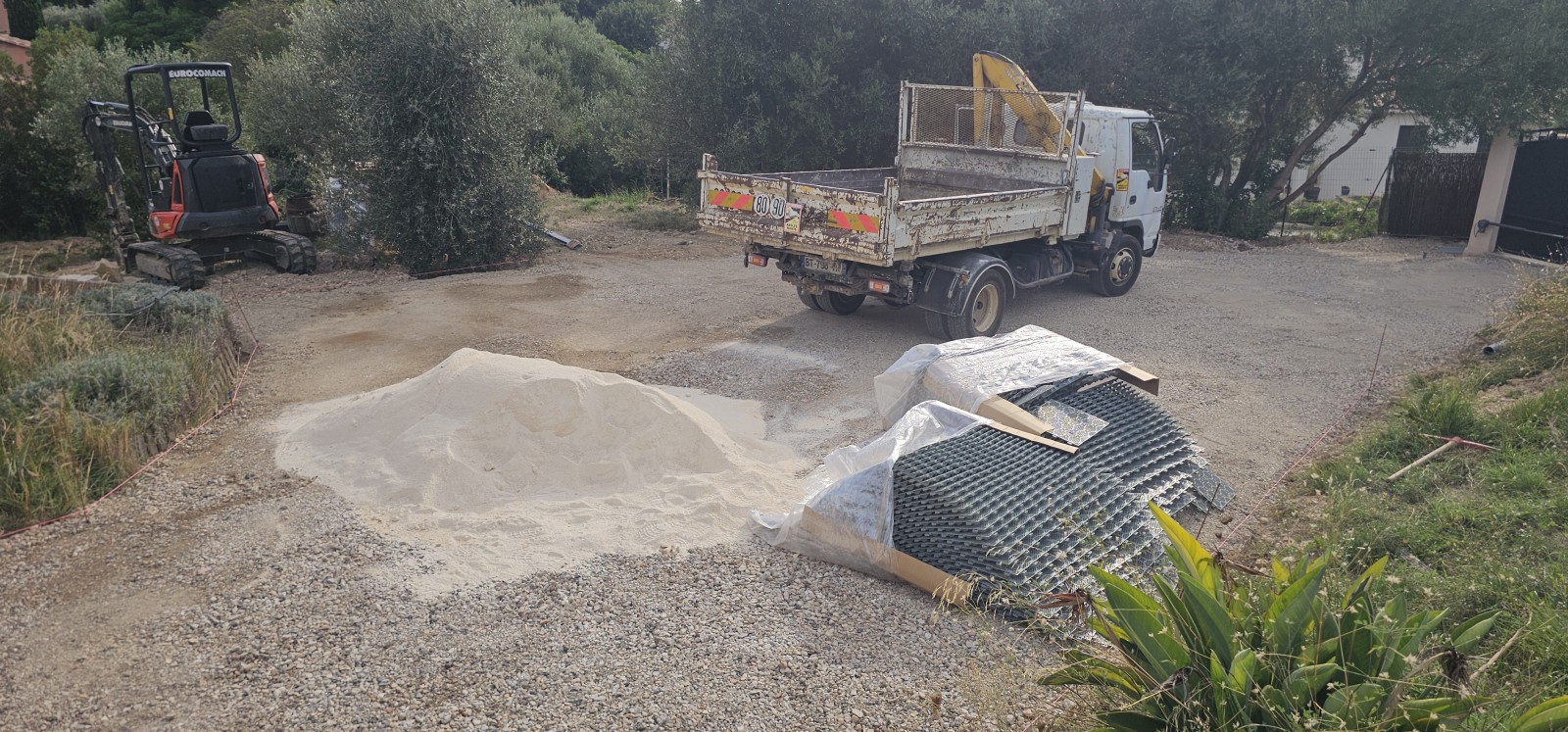 Créations d'un parking drainant sur la commune d Ollioules