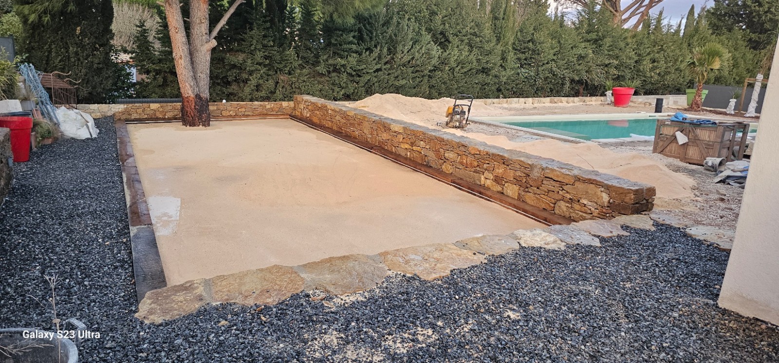 création d un terrain de boules dans le var