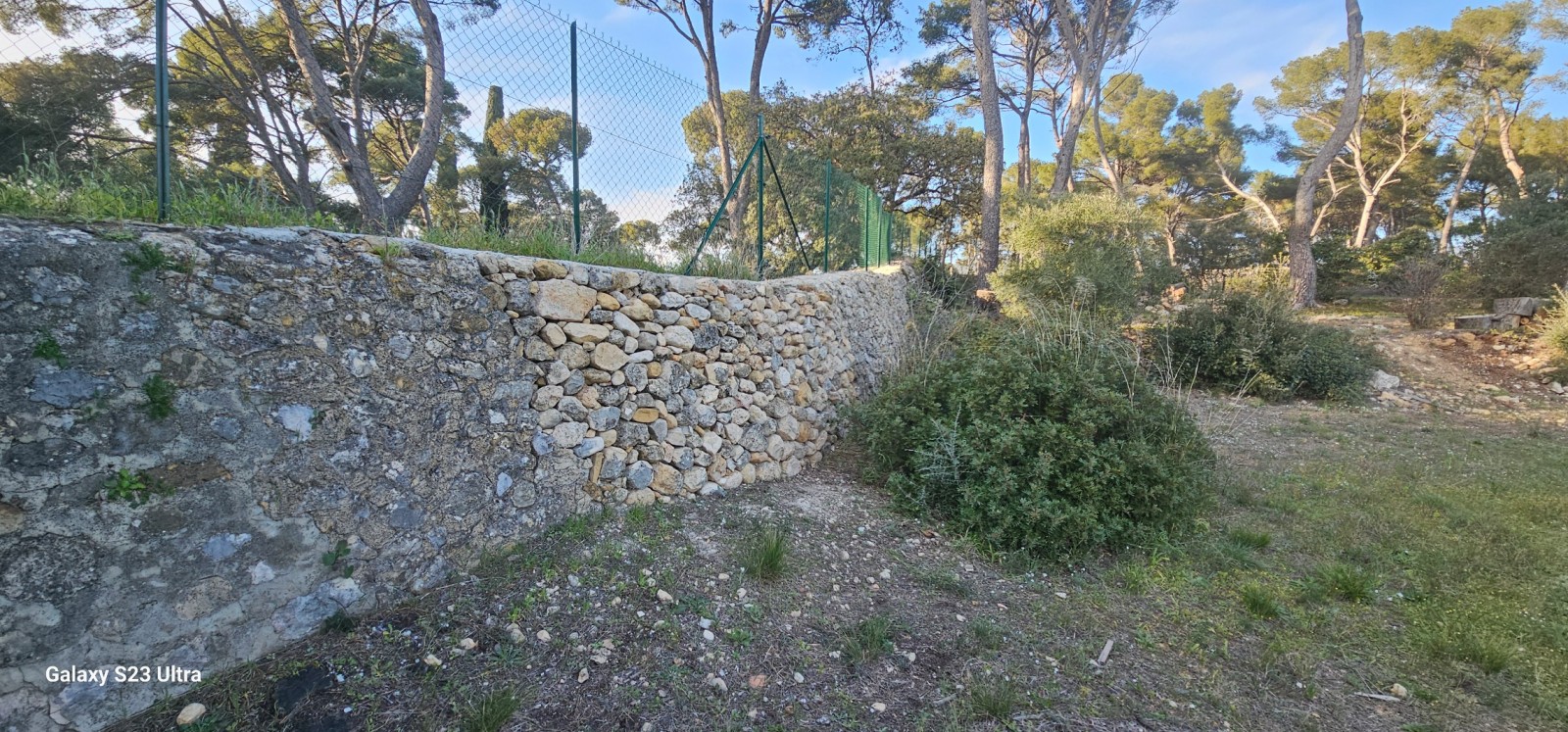 réparation d un muret en pierres sèches sur Ollioules