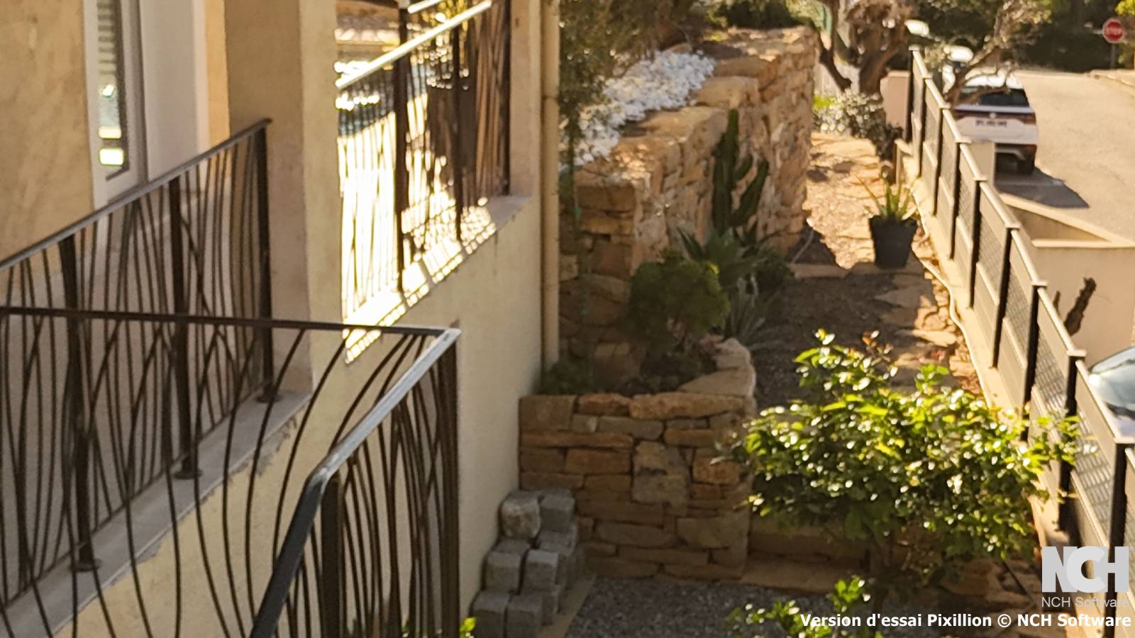 Plantation d'une orangeraie avec les murs en pierres sèches prés de Toulon et Hyères 