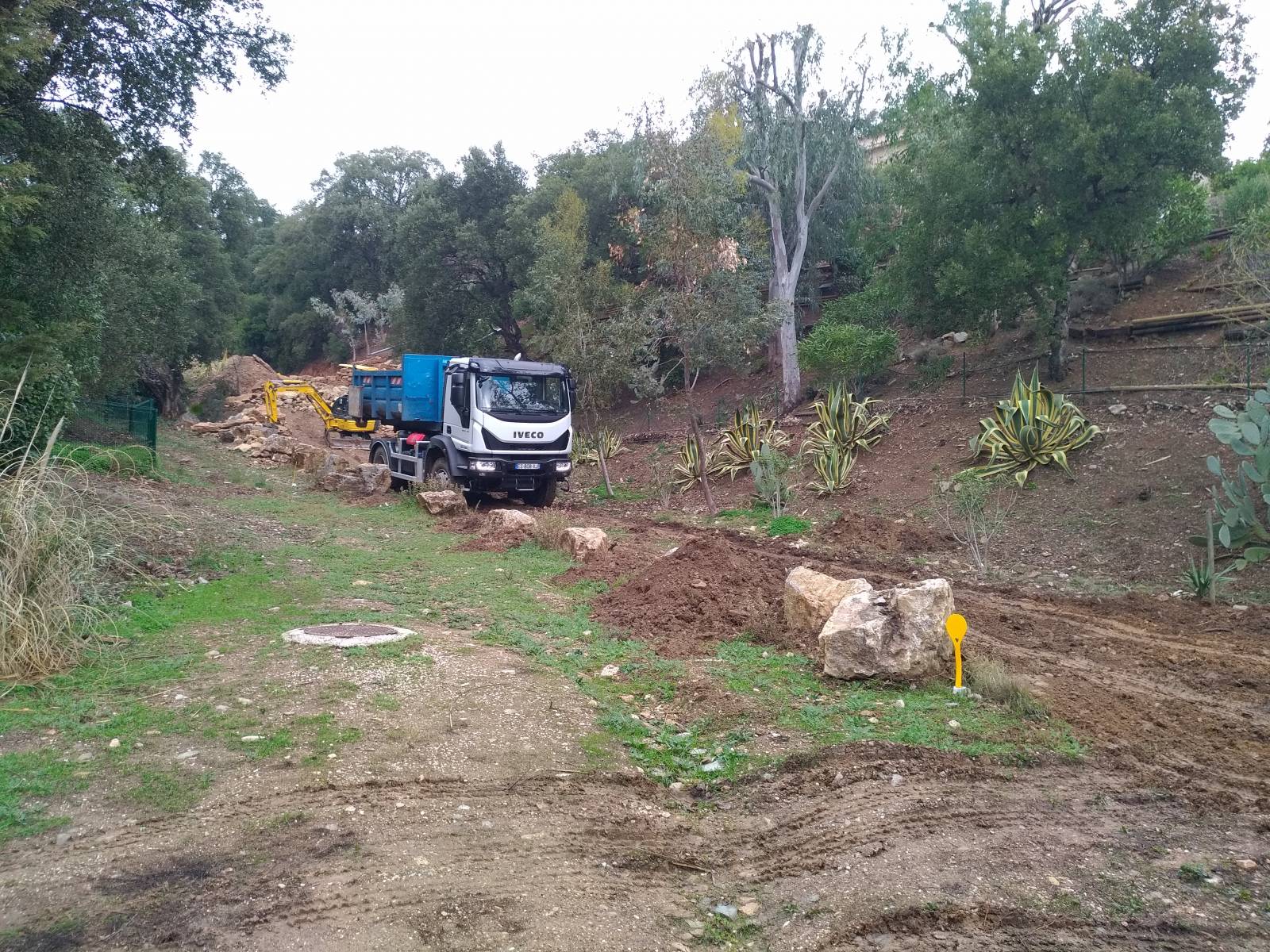 terrassement dans le var sur la Londe