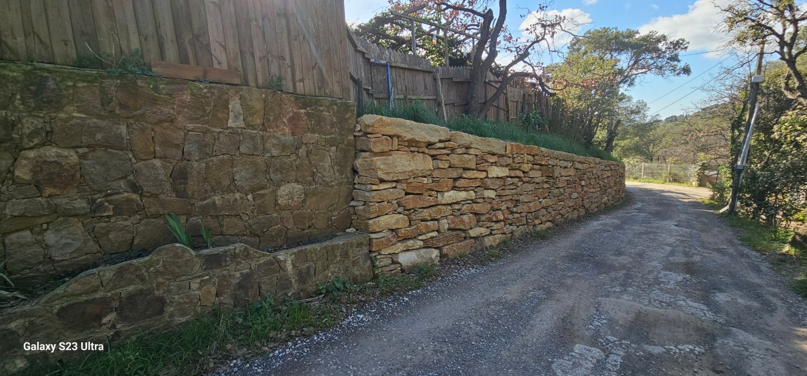 visite 2 ans après sur les travaux d'une créations d'un mur enrochement à Six Fours Les Plages