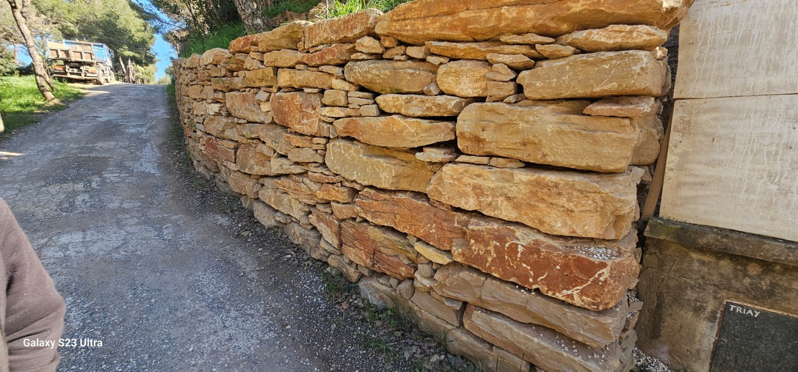 visite 2 ans après sur les travaux d'une créations d'un mur enrochement à Six Fours Les Plages