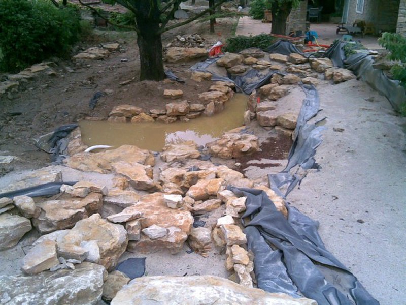 création d une cascade en région PACA