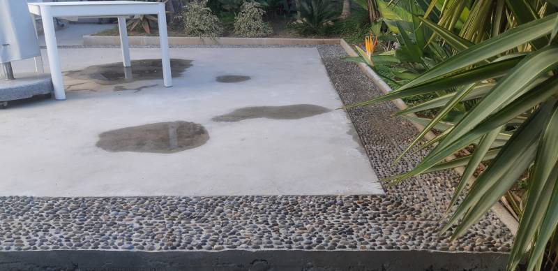 Création d' une Calade en galets sur Toulon dans le Var