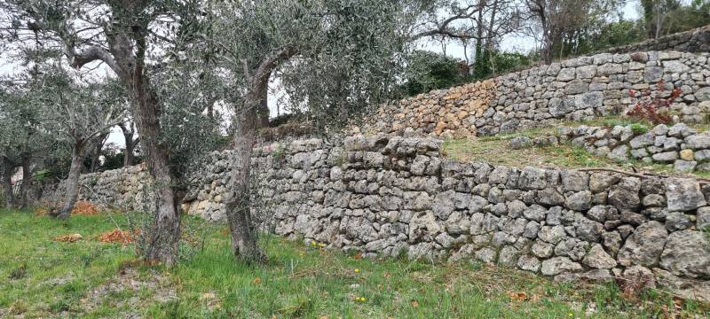 Réparation de mur en pierres sèches à MOUANS SARTOUX prés de Cannes