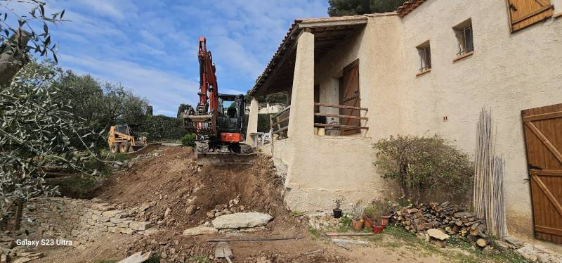 création murets en pierres sèches sur Ollioules