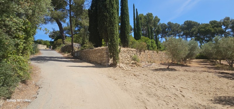 Création murets en pierres sèches sur La Cadiere d'azur
