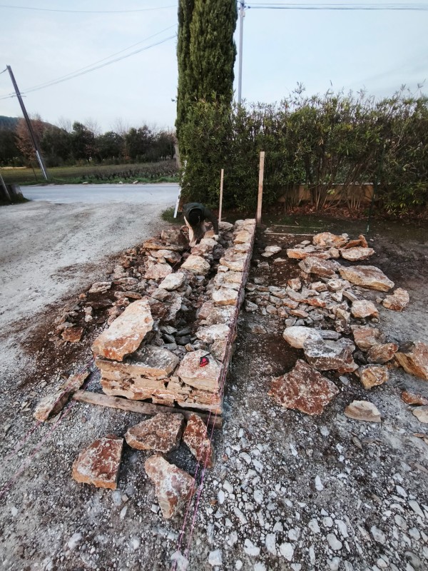 création d une jardinière en pierres sèches 
