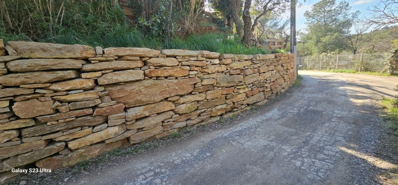 visite 2 ans après sur les travaux d'une créations d'un mur enrochement à Six Fours Les Plages