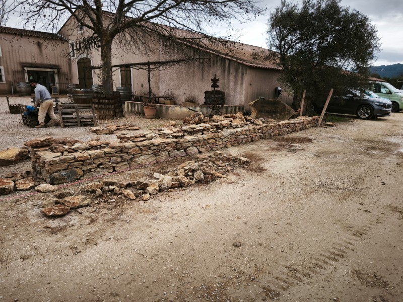 création d une jardinière en pierres sèches 