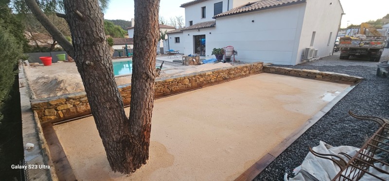 création d un terrain de boules dans le var