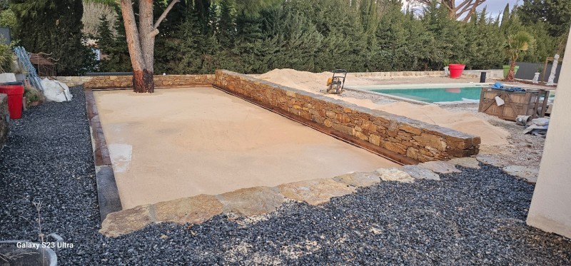 création d un terrain de boules dans le var