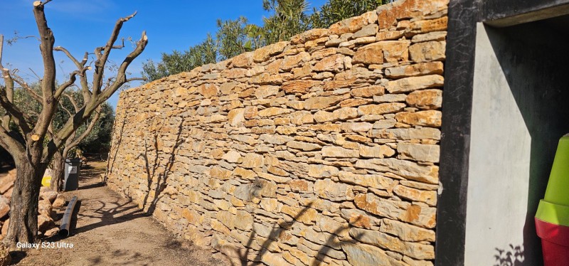 visite 2 ans après, sur une création de mur en pierres sèches à Ollioules