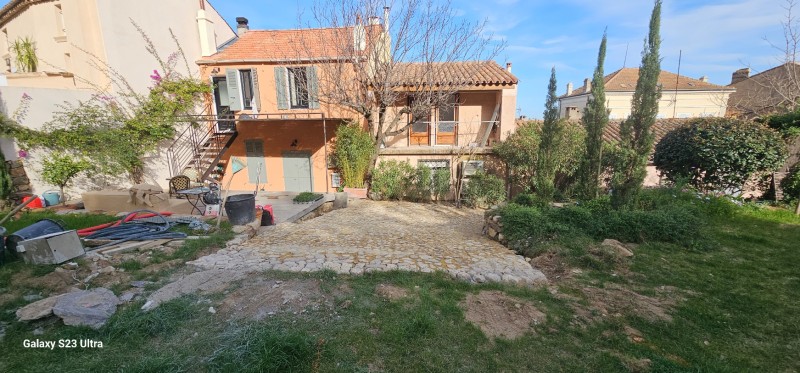 suite d une création d une calade en pierres naturelles de Rivière à Ramatuelle