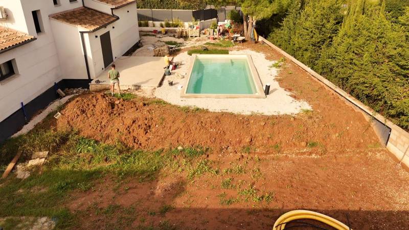 Avant la Création d'un jardin 