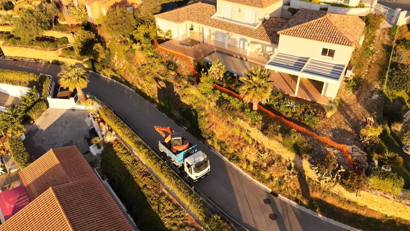 Création d'un muret en pierres sèches sur La Londe Les Maures