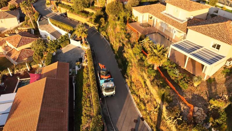 Création d'un muret en pierres sèches sur La Londe Les Maures