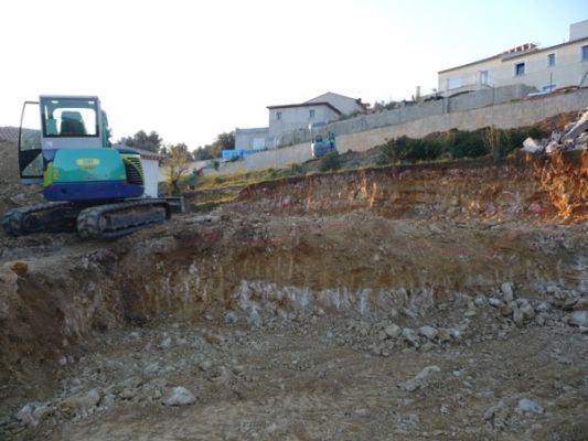 Terrassement pour maison à Bandol